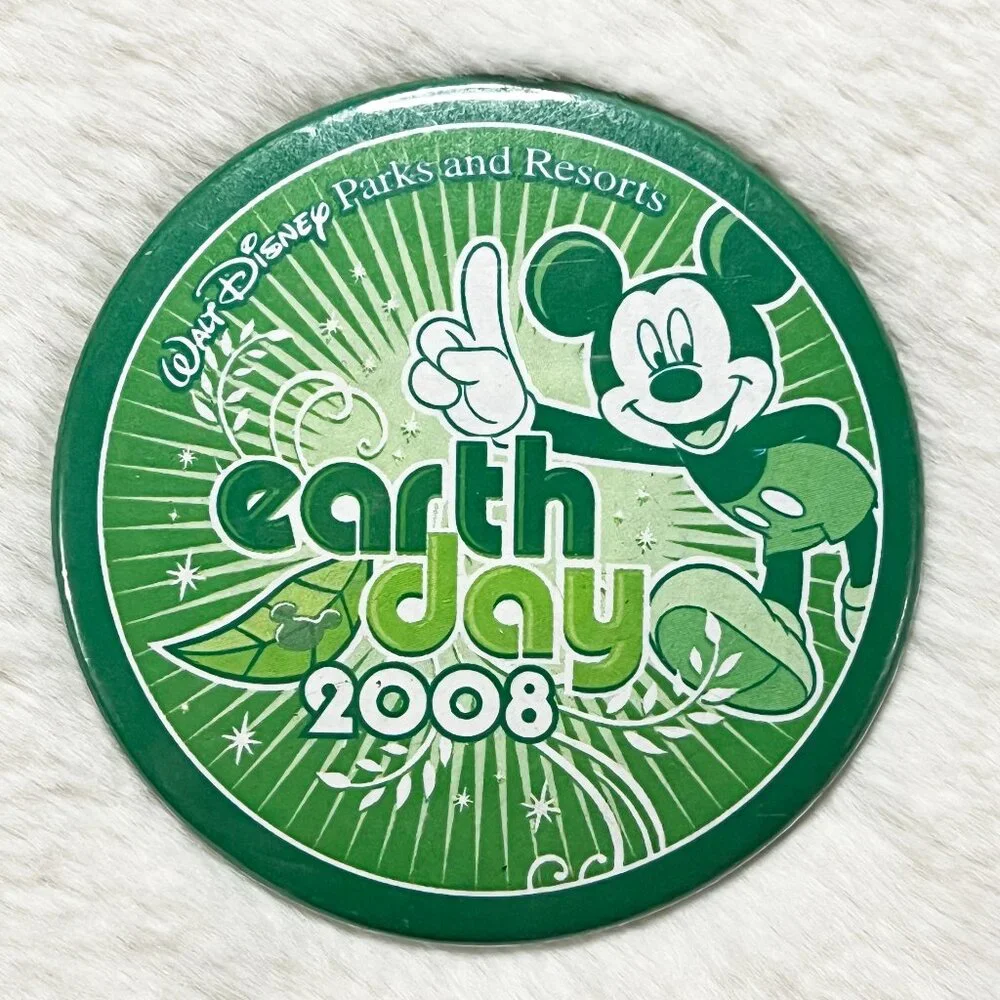 🔮 5/$25 Disney Earth Day 2008 Mickey Mouse Pin